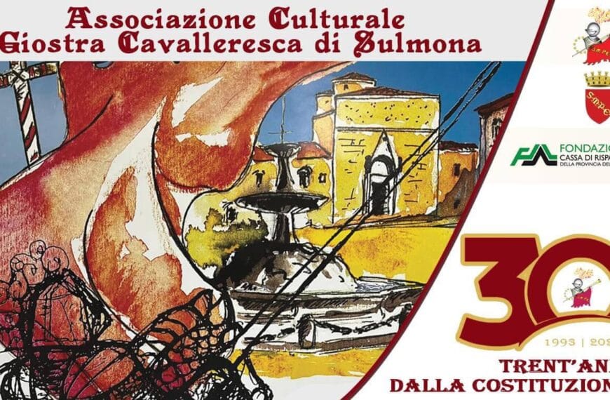 immmagin dei 30 anni di giostra cavalleresca a Sulmona