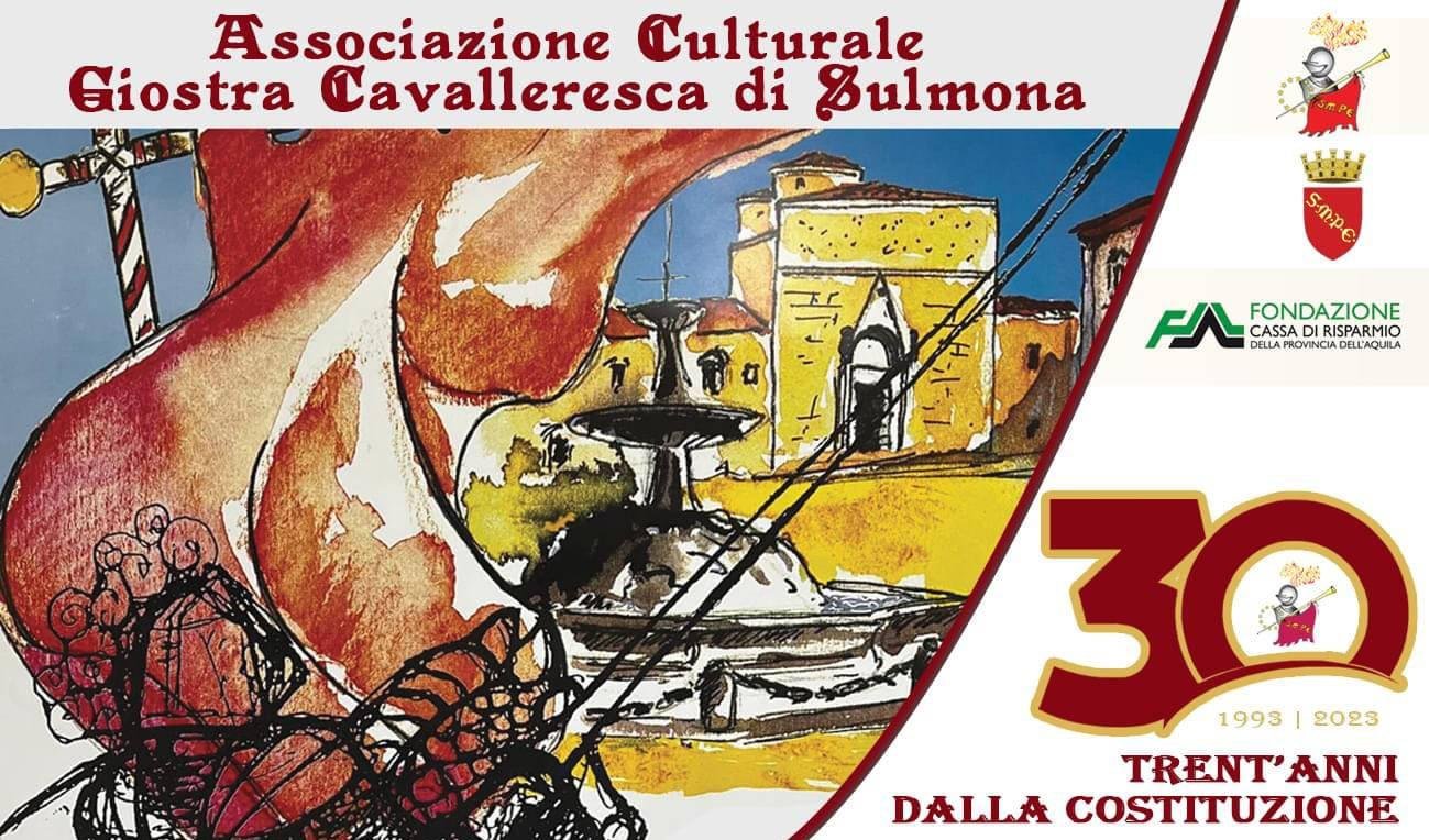 immmagin dei 30 anni di giostra cavalleresca a Sulmona