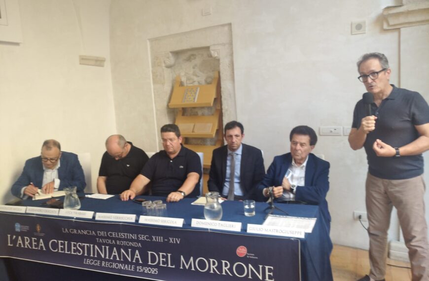 Area celestiniana. Ora i progetti.